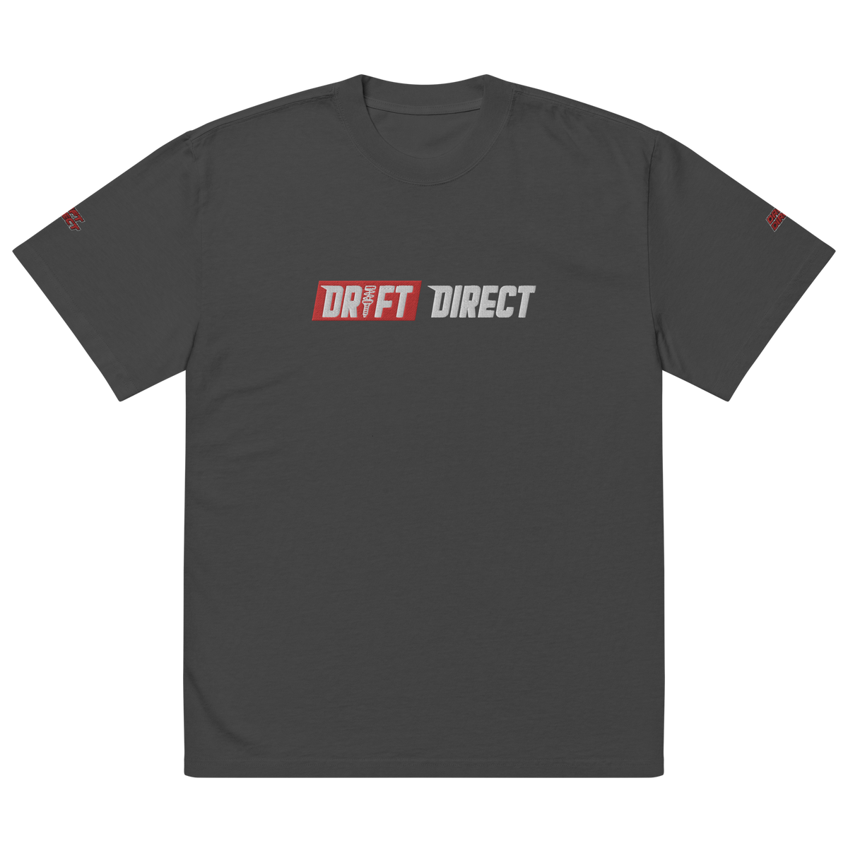 Drift Direct Signature Logo Oversized faded T-shirt (Embroidery)