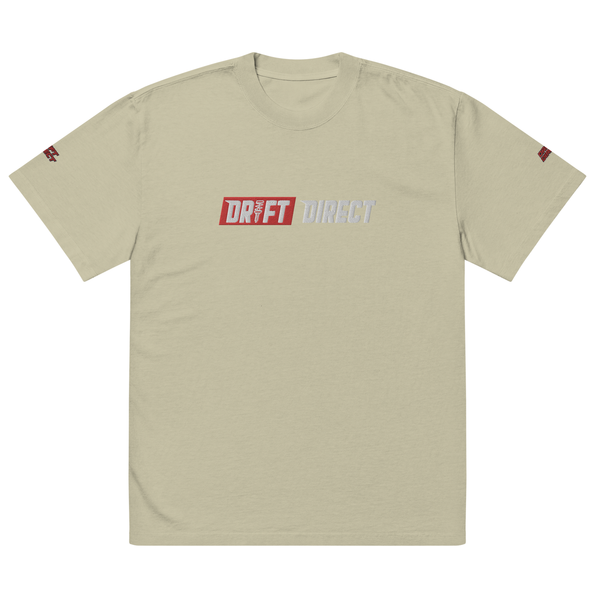 Drift Direct Signature Logo Oversized faded T-shirt (Embroidery)