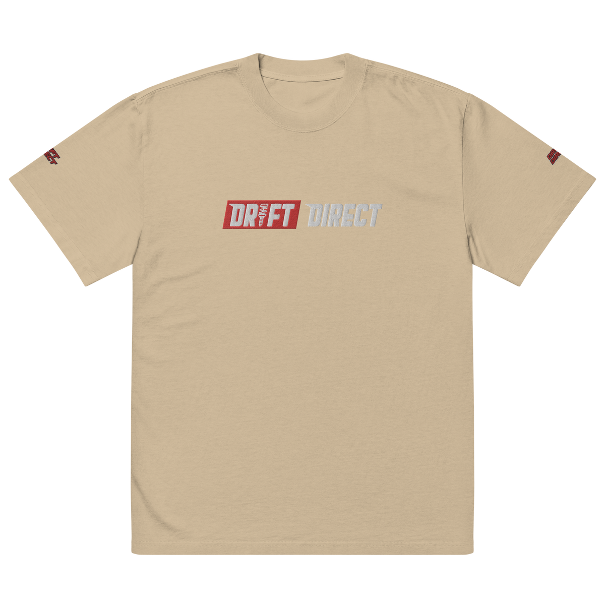Drift Direct Signature Logo Oversized faded T-shirt (Embroidery)
